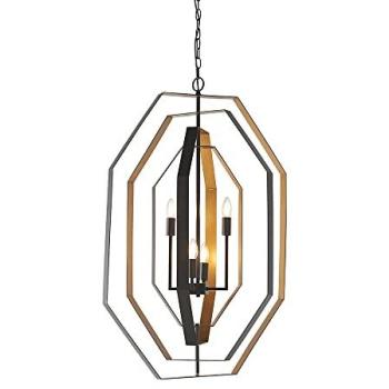 Heritage Loop Multi‑Arm Ceiling Fixture – Aged Bronze & Antique Gold