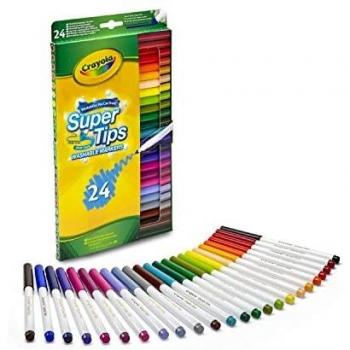 Crayola B01BF6F20K Washable Colorful Tips – 24 Pieces