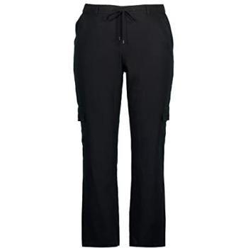 Pantaloni 7/8 Ulla Popken, Donna, Nero, Taglia 48