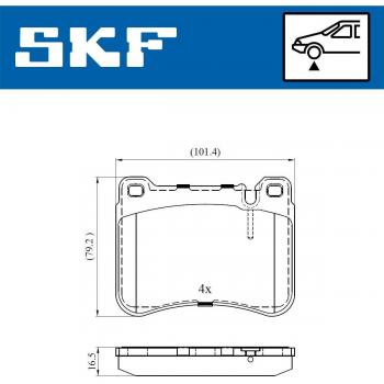 SKF VKBP 80495 Disc Brake Pads