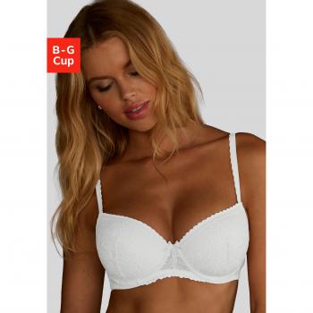 LASCANA Damen BH Luciana, Spitze, Cup H, beige
