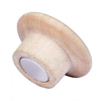 Aimants en bois FSC, 5 pièces, pour tableaux blancs et en verre, ⌀ 25 mm