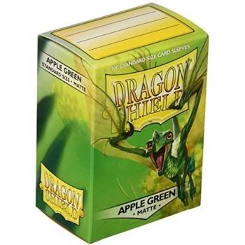 100‑Pack Dragon Shield Matte Sleeves – Apple Green Edition