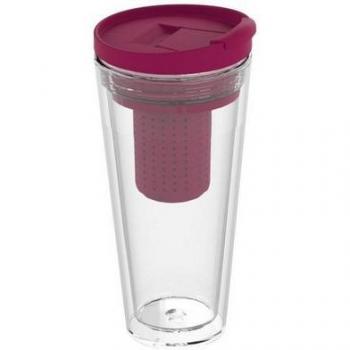Recycelter Teebecher-to-go mit Teesieb