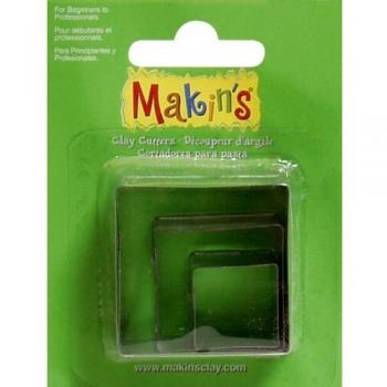Moldes para Modelar Cuadrados Makin's Clay