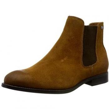 Jack & Jones Jfwpeter Waxed Suede Noos, Chelsea Boots for Men, Chocolate Faux Suede, Size 40 EU
