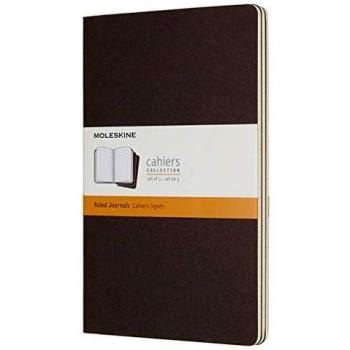 Moleskine Coffee Brown Large Ruled Journal (Set of 3)