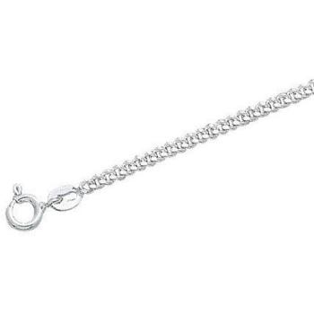 Cadena Curb de Plata 16-40 cm