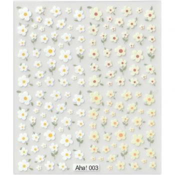 Böhmische Fingerblumen 3D-Designs – Papier‑Nagelstickerei für Damen