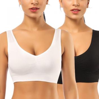 SIMIYA Comfort Bra, Women's Sports Bra, Plus Size Sleep Bra, Yoga Bralette, Leisure Stretch Crop Top, Vest