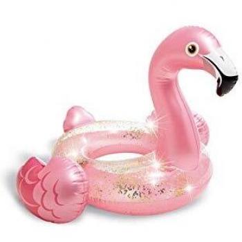 Flamant rose gonflable