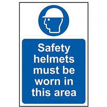 Safety Helmets Required Notice – Spectrum Sav, 400 × 600 mm