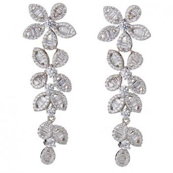 Sovrani Orecchini Luce in argento con cubic zirconia bianco, modello J6235