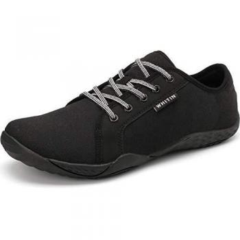 Whitin Minimalist Black Canvas Tennis Trainer