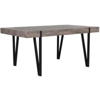 Mesa de Comedor Adena con Patas de Metal Negro