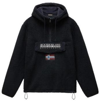 Abrigo de hombre Napapijri Burgee Curly negro