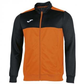 Joma Winner Junior Zip‑Up Sweatshirt, Orange & Black
