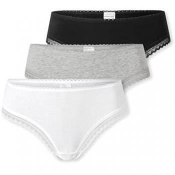 Schiesser Damen Tanga Set in Weiß (3 Stück)