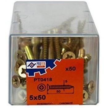 Pack de Vis Bichromatées 5x50 mm