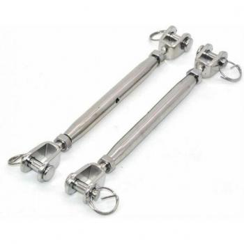 Tendeur en Acier Inoxydable 304 – Kit Double (M10, Vis de Fixation)