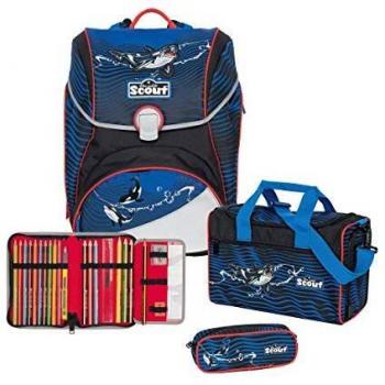 Scout Alpha Schulrucksack‑Kombi 4 Teile – Big Orca