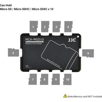 JJC Compact Card Holder – Coque Rigide pour Cartes SD, Micro SD, TF