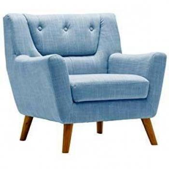 Birlea Furniture Lambeth Chair in Grey Fabric