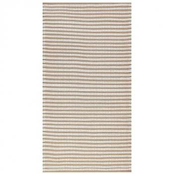 Tappeto Casa Geometrico 80x150 – Bianco e Marrone