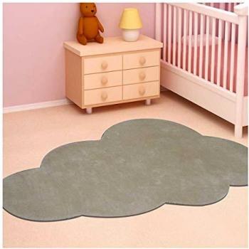Tapis Chambre Enfant Nuage 1 90x160 cm Beige
