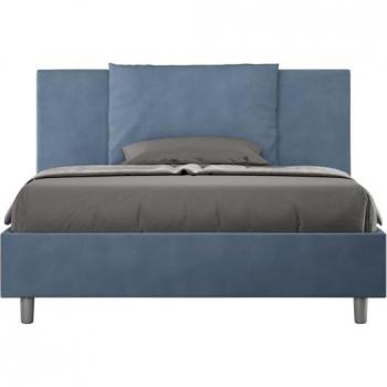 Antea Cama Azul 140x210, Microfibra Premium y Base Antideslizante