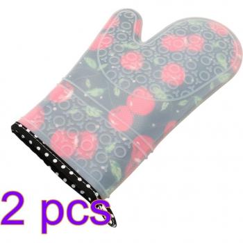 Silicone Cotton Heat Resistant Oven Mitts