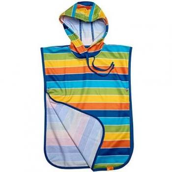 Trousse poncho enfant Iq‑Company UV 50+ à rayures 128‑146