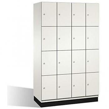 Armadietto a scomparti con porte in acciaio