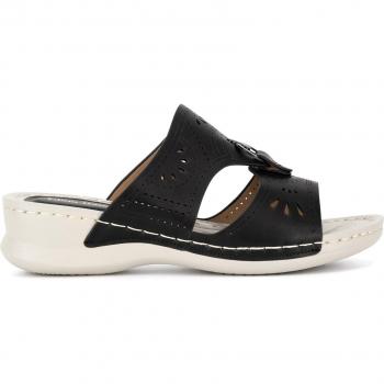 Ciabattini eleganti Clara Barson WYL05010-13 colornero