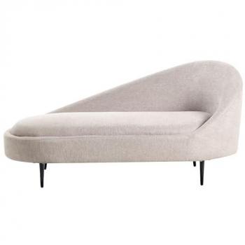 Sofa Longue À Droite Tissu Taupe Valreas