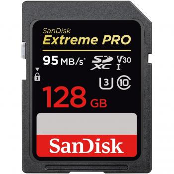 Extreme PRO 128 GB SDXC von SanDisk – 95 MB/s, Class 10, U3, V30, gebraucht