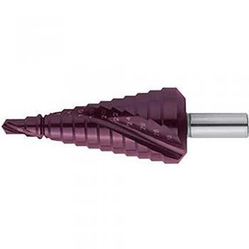 Allzweck-Stufenbohrer HSS TiAlN 6–36 mm, spiralgeätzt