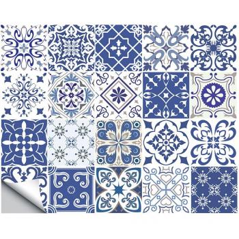 20pcs Waterproof Tile Stickers for Floor and Stair