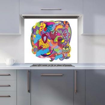 Leopard Print Kitchen Splashback
