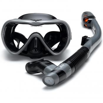 Ensemble de plongée avec lunettes anti-fuite et tube respiratoire