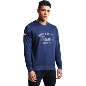 Herren-Dare 2B Alltagssweater mit Rippung und Markenlogo