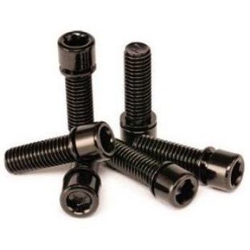 Vorbauschrauben M8x25mm schwarz, 6 Stück Salt Solid