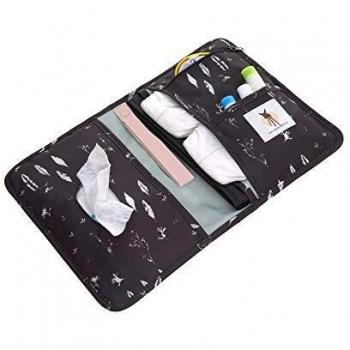 Lässig Sacca Portatile per il Cambiamento Pannolini Feathers Black