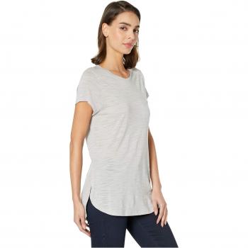 Smart Wool Damenmode Everyday Expedition Slubb T-Shirt kurzärmlig Ash Heather (S)