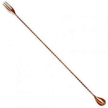 30cm Triple Spear Copper Mixing Spoon – Elite Cocktail Tool