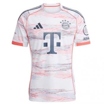 Bayern München Kids' Away T-Shirt 2025-26 – White (9‑10 Yrs)