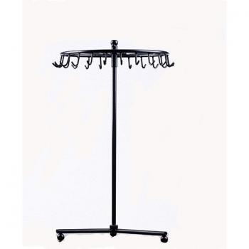 Organizador de joyería giratorio para exhibición de anillos y collares, estante metálico con 23 soportes, modelo WJ606