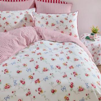Cath Kidston Floral Rose and Bows Duvet Cover Bedding Set