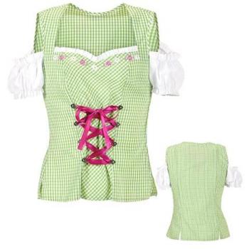 Blusa Estilo Tirolesa Verde