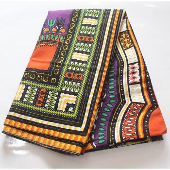 Lila Druck Dashiki aus 100% Baumwolle